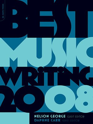 cover image of Best Music Writing 2008